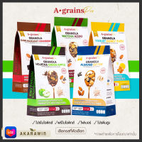 A-grains Pro ? กราโนล่า สูตร โปรไบโอติกส์ พรีไบโอติกส์ โปรตีน ตรา อะเกรนส์ โปร ถุงละ 250g.