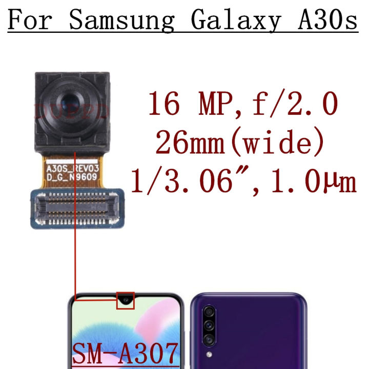 kamera-depan-untuk-a30-a40-a50-a60-a70-samsung-galaxy-a20แบบ-asal-หน้าผาก-a10เซลฟี่-kecil-menghadapi-modul-kamera-flex-bahagian-kabel