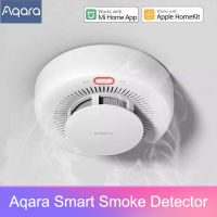 AQARA Smart e Detector Zigbee Fire Alarm Monitor การแจ้งเตือนเสียง Home Security APP รีโมทคอนลโดย Xiaomi Mijia Mihome Homekit