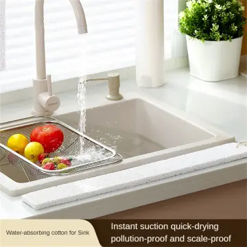 Sink Faucet Mat for Kitchen Sink Splash Guard Countertop Protection Soft Rubber  Drying Pad Flat Single Hole Silicone - China House Hold Product and Silicone  Product price
