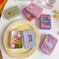 New Mini Cute Cartoon Tin Metal Drawer Receive Storage Box Candy Box Case Jewelry Container Gift Home Storage Organizer Storage Boxes