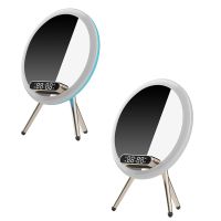 Mirror Wireless Bluetooth Audio Speaker Desktop Fill Light Makeup Mirror AI Voice Control Desktop Speaker