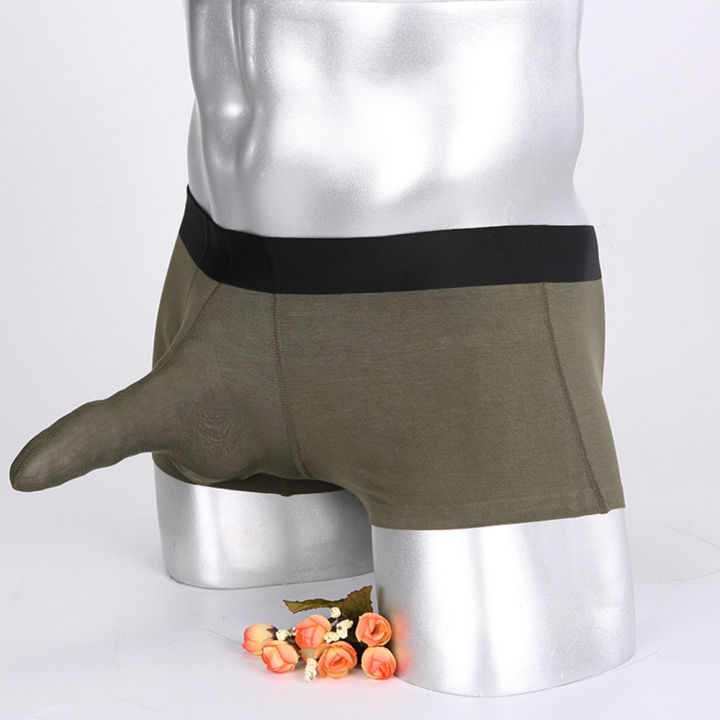 บุรุษกางเกงนักมวยกิริยาเซ็กซี่ชุดชั้นในระบายอากาศช้างกางเกงจมูก-jj-แขนเร้าอารมณ์-ershorts-ชาย-s-นักมวยกางเกง