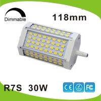 R7s Led 30W หรี่แสงได้118Mm โคมไฟ R7s ไม่มีพัดลม J118 R7s Ra80แทนที่300W Hologen Ac110-240v