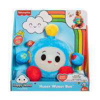 Toys R Us Fisher-Price ฟิชเชอร์ไพรซ์ แฮปปี้เวิลด์ ฮักกี้ วูกกี้ บัก ตุ๊กตาผ้าขนนุุ่ม มีไฟและเสียงดนตรีสำหรับเด็กวัย6เดือนขึ้นไป(930234)