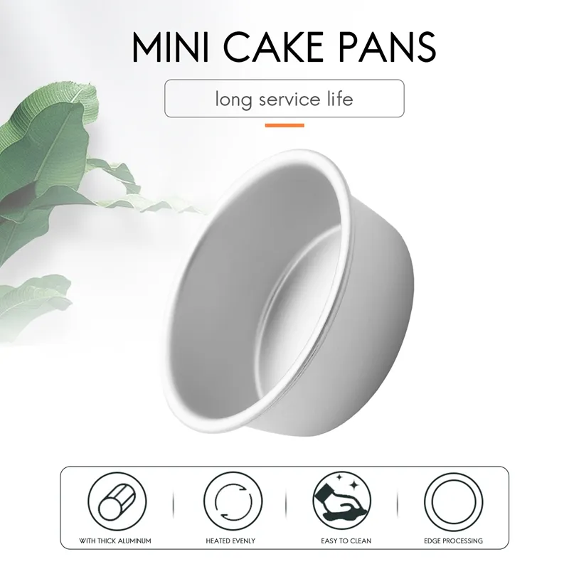 4 Inch Small Cake Pan Set Of 4, Baking Round Cake Pans Tins