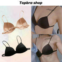 Topbra_shop เสื้อชั้นในทรงสามเหลี่ยมแบบฝรั่งเศส ไร้โครง ชุดชั้นในสาวหลังสวยเซ็กซี่ไร้รอยต่อ CDB174