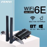 6E ไวไฟ5374Mbps Intel AX210ไร้สายอะแดปเตอร์ WIFI 2.4G/5G/6Ghz สำหรับบลูทูธ5.2 Wi-Fi 6 Card เดสก์ท็อปพีซีสนับสนุนชนะ10/11