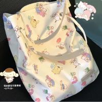 【New product】♘► New sanrio printing single shoulder bag duo cinnamon dog portable shopping bag big capacity of handbags