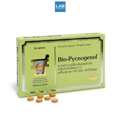 Pharma Nord Bio-Pycnogenol - ฟาร์มา นอร์ด ไบโอ-ไพโนจีนอล อาหารเสริมสารสักดจากเปลือกสน 1 กล่อง (90 เม็ด)