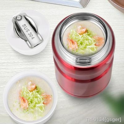 ❆❣ gsger Grande capacidade 500ml/750ml vácuo portátil de aço inoxidável isolado frascos recipientes sopa alimentos garrafa térmica lancheira thermocup