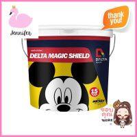 สีน้ำทาภายใน DELTA MAGIC SHIELD #00 BASE B กึ่งเงา 2.5 แกลลอนWATER-BASED INTERIOR PAINT DELTA MAGIC SHIELD #00 BASE B SEMI-GLOSS 2.5GAL **โปรโมชั่นสุดคุ้ม โค้งสุดท้าย**