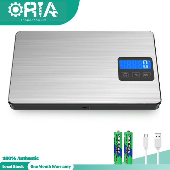 ORIA Digital Scale 15kg/1g Rechargeable Electric Kitchen Scale High ...