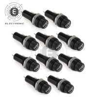 10Pcs 5x20mm Fuse Holders 5x20 mm Black Insurance Tube Socket Fuse Holder 10A 250V AC 15A 125V AC For 5x20MM Insurance Panel