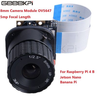 【❂Hot On Sale❂】 fuchijin77 Geeekpi โมดูลกล้องราสเบอร์รี่พาย5mp 8มม. Ov5647ทางยาวโฟกัสสำหรับ Raspberry Pi 4 B Jetson Nona/banana Pi