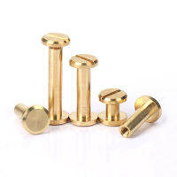 10pcs ทองเหลือง Binding ชิคาโกสกรู NAIL STUD Rivets สำหรับอัลบั้มรูปหนัง CRAFT Studs เข็มขัดกระเป๋าสตางค์ตัวยึด 8 มม.-Shief