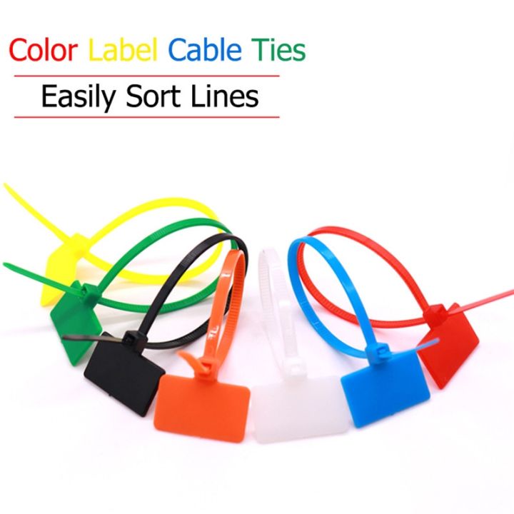 250pcs-bag-easy-mark-4x150mm-nylon-cable-ties-tag-labels-plastic-loop-ties-markers-cable-tag-self-locking-zip-ties-with-stickers