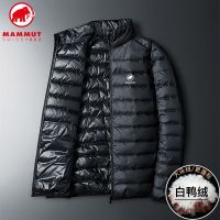 MAMMUT ฤดูใบไม้ร่วงและฤดูหนาวผู้ชายเสื้อขนเป็ดบาง,เสื้อขนเป็ดเป็ดขาวคอตั้งให้ความอบอุ่นน้ำหนักเบามากทรงหลวม