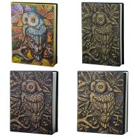 3D Carving Owl Embossed Notebook Journal Notepad Travel Diary Planner Sketchbook School Office Supplies