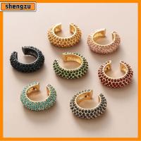 SHENGZU เครื่องประดับ เครื่องประดับ ไม่เจาะ ต่างหู CZ Cuff ไม่มีต่างหูเจาะ พลอยเทียม ที่ครอบหู Cubic Zirconia