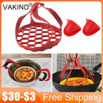 Pressure Cooker Sling, Silicone Bakeware Lifter Instant Pot Accessories  Anti-scalding Egg Steamer Rack