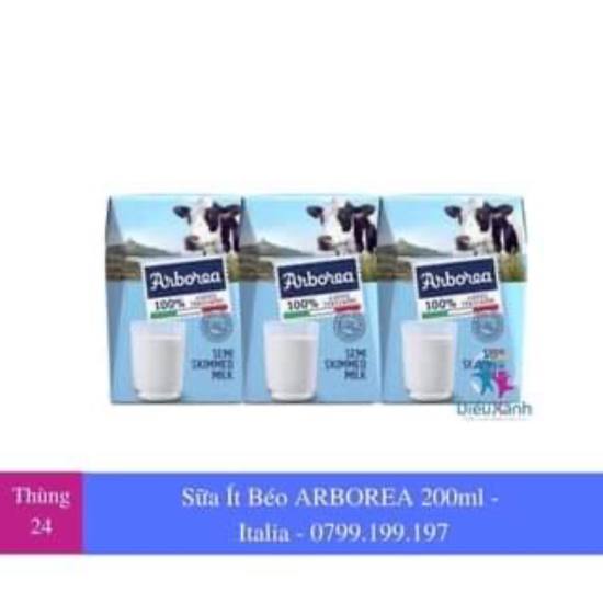 Thùng 24 hộp sữa tươi ít béo arborea 200ml - nhập khẩu ý - ảnh sản phẩm 1