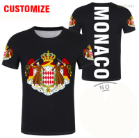 2023 NEW Monaco T-shirt Free Custom Name Number Mco T-shirt National Logo Mc French Words National Academy Print Image Logo Text Clothing Size：s-5xl