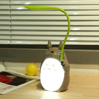 Creative Night Lights LED Cartoon Totoro Shape Lamps USB Rechargeable Reading Table Desk Lamps for Kids Gift Home Decor Novelty