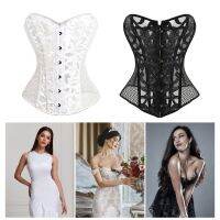 CALCITY19TY2ที่สมบูรณ์เสื้อท๊อปผู้หญิงมีเชือกผูกติดอยู่ Corset Corset เสื้อสายเดี่ยวผ้าเดนิมผ้าซาตินที่รัดกระชับเอวกระดูกส่วนเกิน