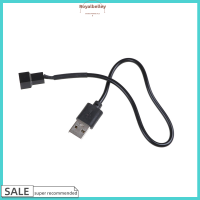 Royalbelley USB ตัวเชื่อมต่อตัวผู้แบบ3-Pin/4-Pin สายอะแดปเตอร์สำหรับพัดลมคอมพิวเตอร์ส่วนบุคคลคอมพิวเตอร์5V