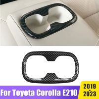 ABS รถที่นั่งกลับแถวที่วางแก้วน้ำปกตัดสติ๊กเกอร์อุปกรณ์เสริมสำหรับ Toyota Corolla E210 2019 2020 2021 2022 2023ไฮบริด