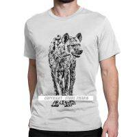 MenS Spotted Hyena Tshirt Animal Africa Safari Wilderness Furry Premium Cotton Streetwear Crazy Camisa Tees T-Shirt