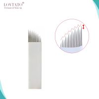 High-low needles 14pin high and low arc easy colors microblading needle fog eyebrow tattoo needle blade agujas tatuaje permanent