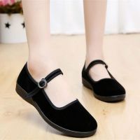 Women Shoes Black Old Beijing Cloth Shoes Round Toe Casual Shoe Plus Size 34~41