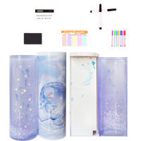 NBX Kawaii Hard Pencil Cases Anime Multi-Function Quicksand Creative Pen Box Stationery For Loved School Supplies Pink Girl Boy