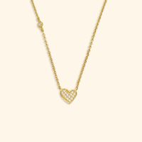 Shependence สร้อยคอคริสตัลหัวใจลัฟวลี (Crystal Lovely Heart Necklace)