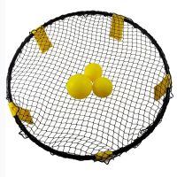 【CW】 Spikeball Game Set Beach Volleyball Round Net with 3 Balls for Adults Kids Outdoor Lawn