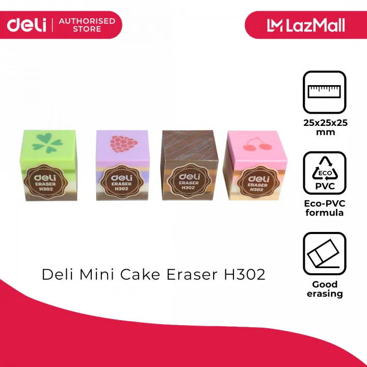 Deli H302 Mini Cake Eraser 1PC Lazada PH