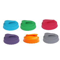 6 Pack Can Protector Lid or Covers Reusable Silicone for Standard Soda/Beverage/Beer Cans with Resealable Nozzle