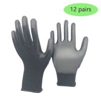 NMSafety 12Pairs/bag Mechanic Protective Safety Work Gloves Women Garden Men Rubber Security Protection Glove