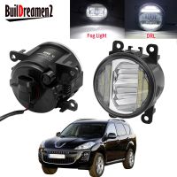 2In ชุดประกอบไฟตัดหมอก1กันชนหน้ารถ LED DRL ไฟเดย์ไลท์กลางวัน30W 8000LM 12V สำหรับ Peugeot 4007 Gp_ 2007-2013