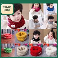 YNDVQO STORE Winter Warm Solid Color Wrap Knitted Boy Scarf Baby Scarf Neck Warmer