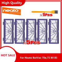 เปลี่ยน HEPA ฝุ่นกรองแปรงสำหรับ Neato Boac 70e,75 80 85ชุด D5เครื่องดูดฝุ่นหุ่นยนต์ชิ้นส่วนหุ่นยนต์