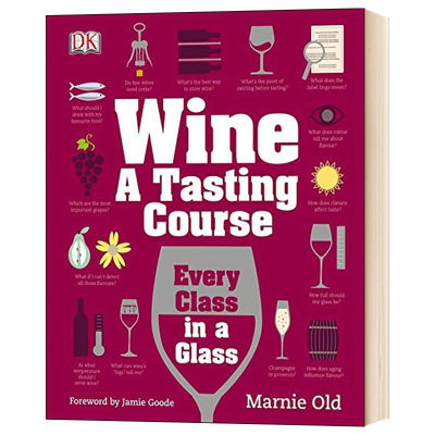 Wine a tasting course English original wine a tasting course English original book hardcover English book Marnie old