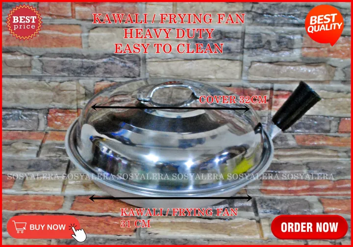 Sosyalera Heavy Duty Aluminum Black Handle KAWALI / Black Handle Frying