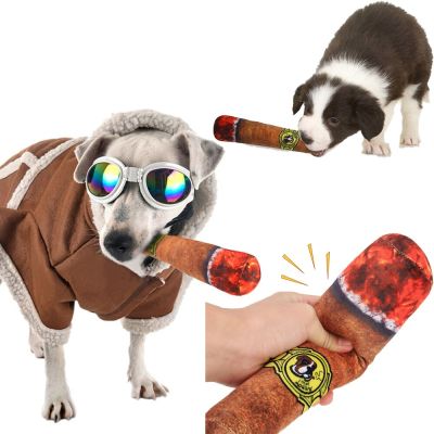 Pet Squeaky Toy Dog Joke Prank Toys Novelty Fake Cigarettes Cigar Vocalize Gift Funny Toy Dog Plush Toy Pet Training Dog Toys Toys