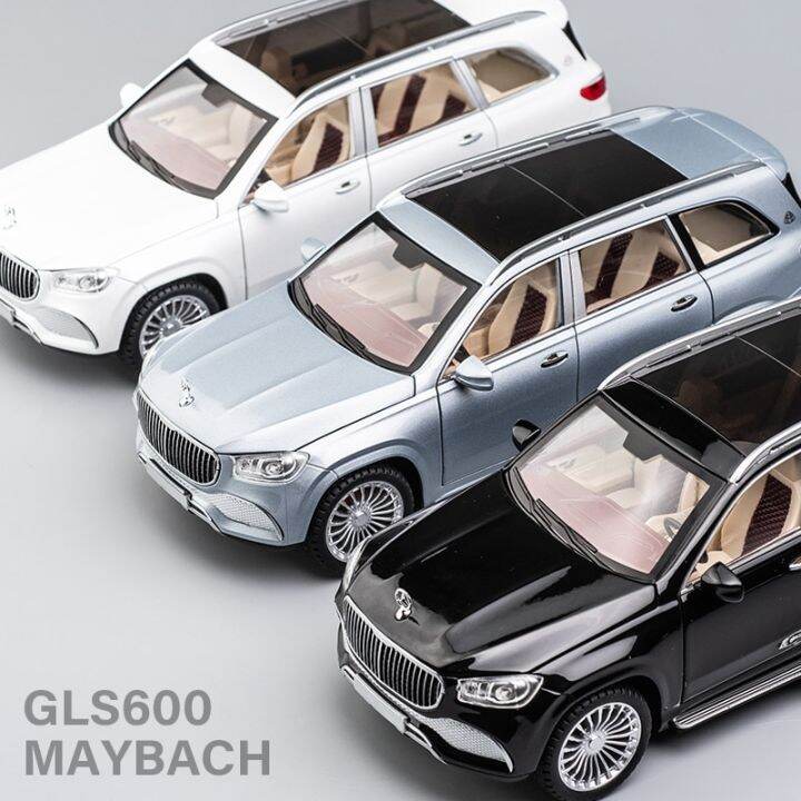 new-1-24-benz-maybach-gls600-alloy-model-car-childrens-toy-car-gift-ornaments-simulation-suv-car-model-boyfriend-collection