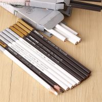 ☽ Brown White Sketch Pencil for Painting Professional Drawing Tool Non-toxic Base Pastel Art Highlight Sketch Charcoal Pen