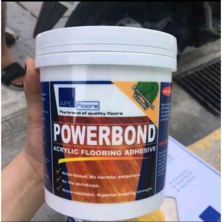 Apo Powerbond 1 liter waterbase acrylic adhesive for vinyl tiles