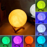 Led Moon Lamp Night Light 3D Printed 81012cm Lunar Lamp Battery Powered Colorful Moon Light Lamps for Kids Christmas Gift